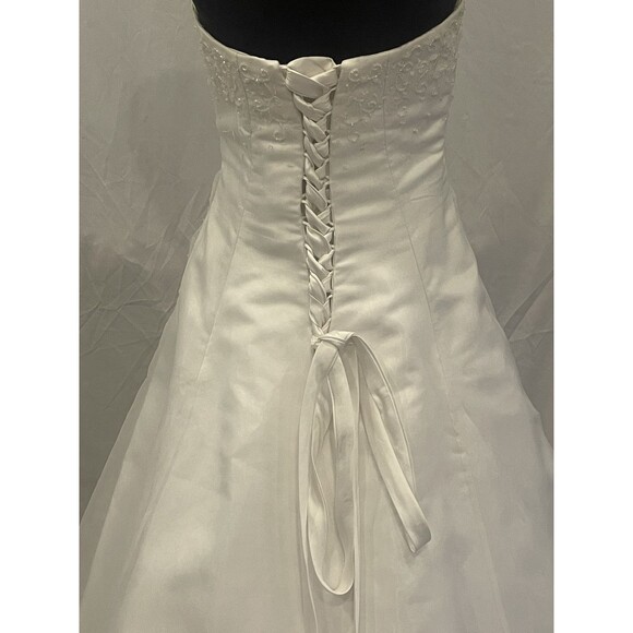 Memories By Maggie Sottero Wedding Gown Strapless with Modesty jacket 14 sequins - Picture 12 of 16